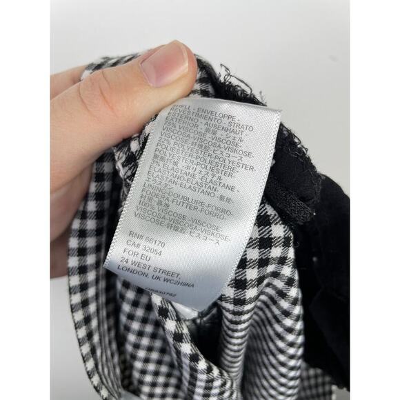 Urban Outfitters Black & White Checkered Pants - Size US 2 - Picture 7 of 7